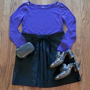 J. Crew Spring Violet Boatneck Painter Tee